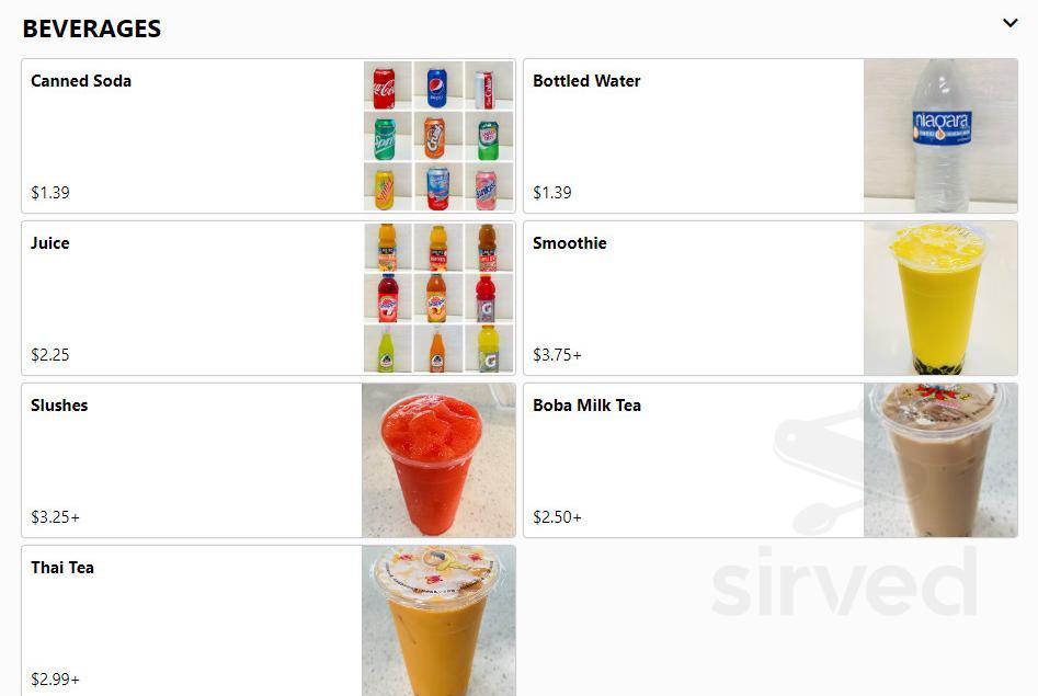 Corner kitchen menu in Huntington Park, California, USA