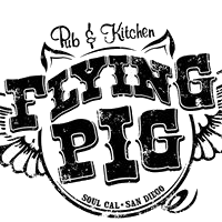 Flying Pig Pub & Kitchen Logo in Oceanside, California