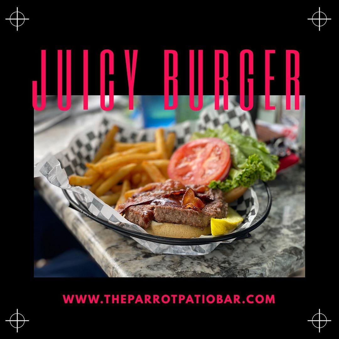 The Parrot Patio Bar & Grill menu in Sarasota, Florida, USA