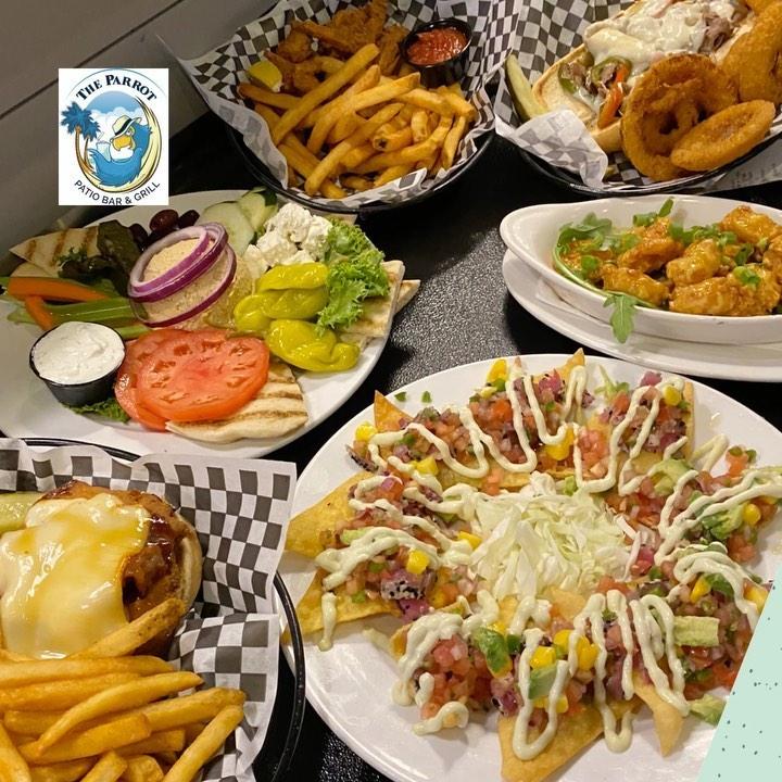 The Parrot Patio Bar & Grill menu in Sarasota, Florida, USA