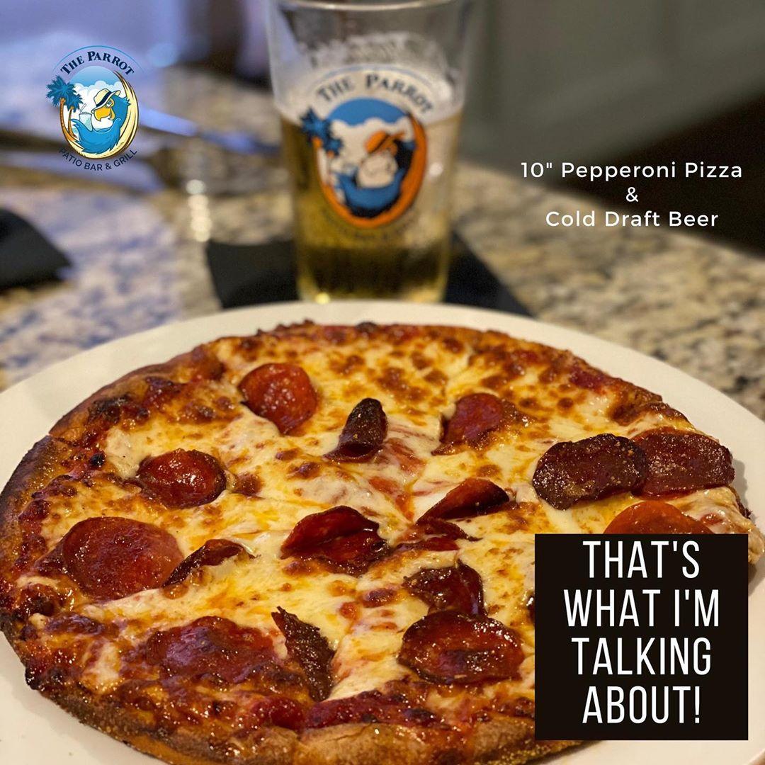 The Parrot Patio Bar & Grill menu in Sarasota, Florida, USA