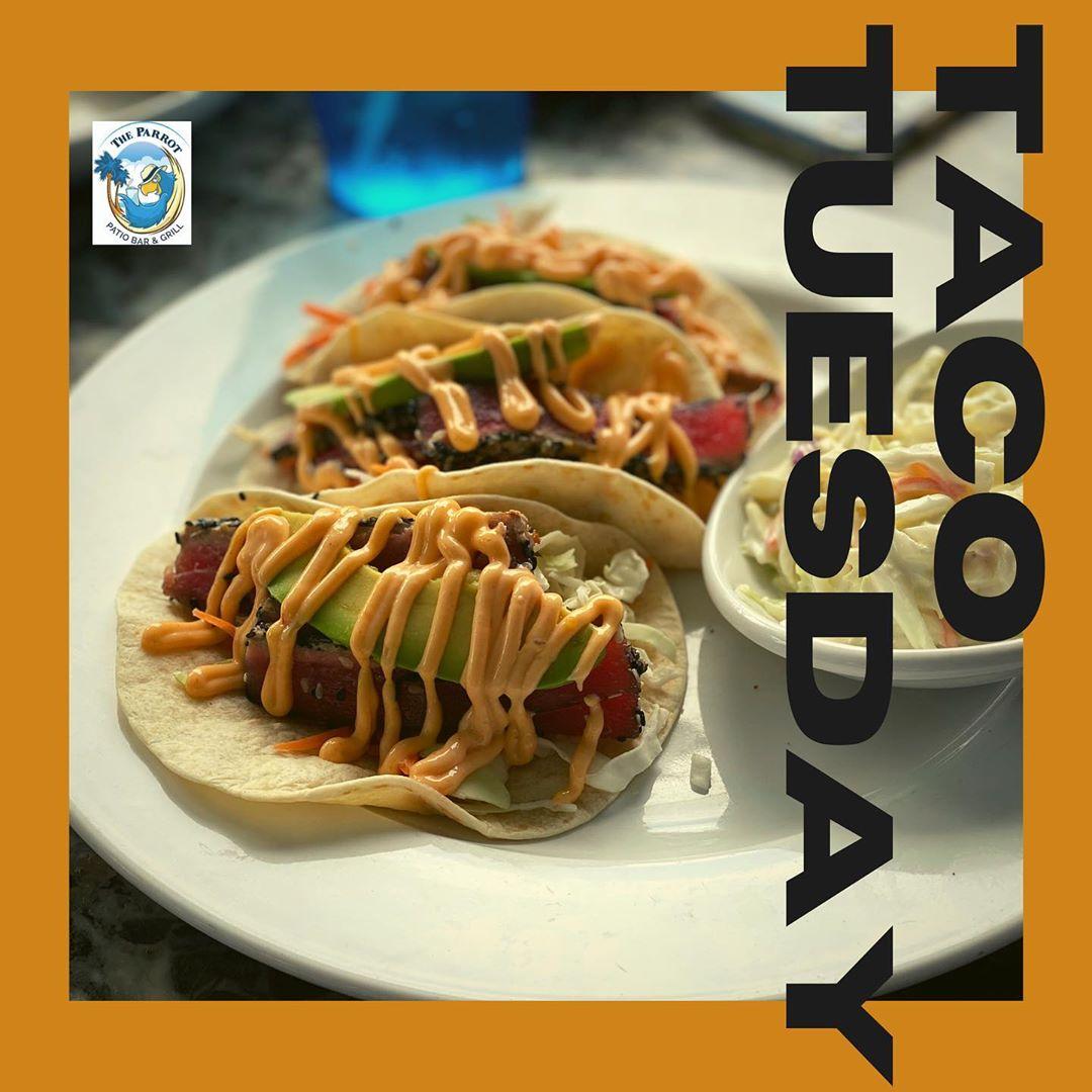 The Parrot Patio Bar & Grill menu in Sarasota, Florida, USA