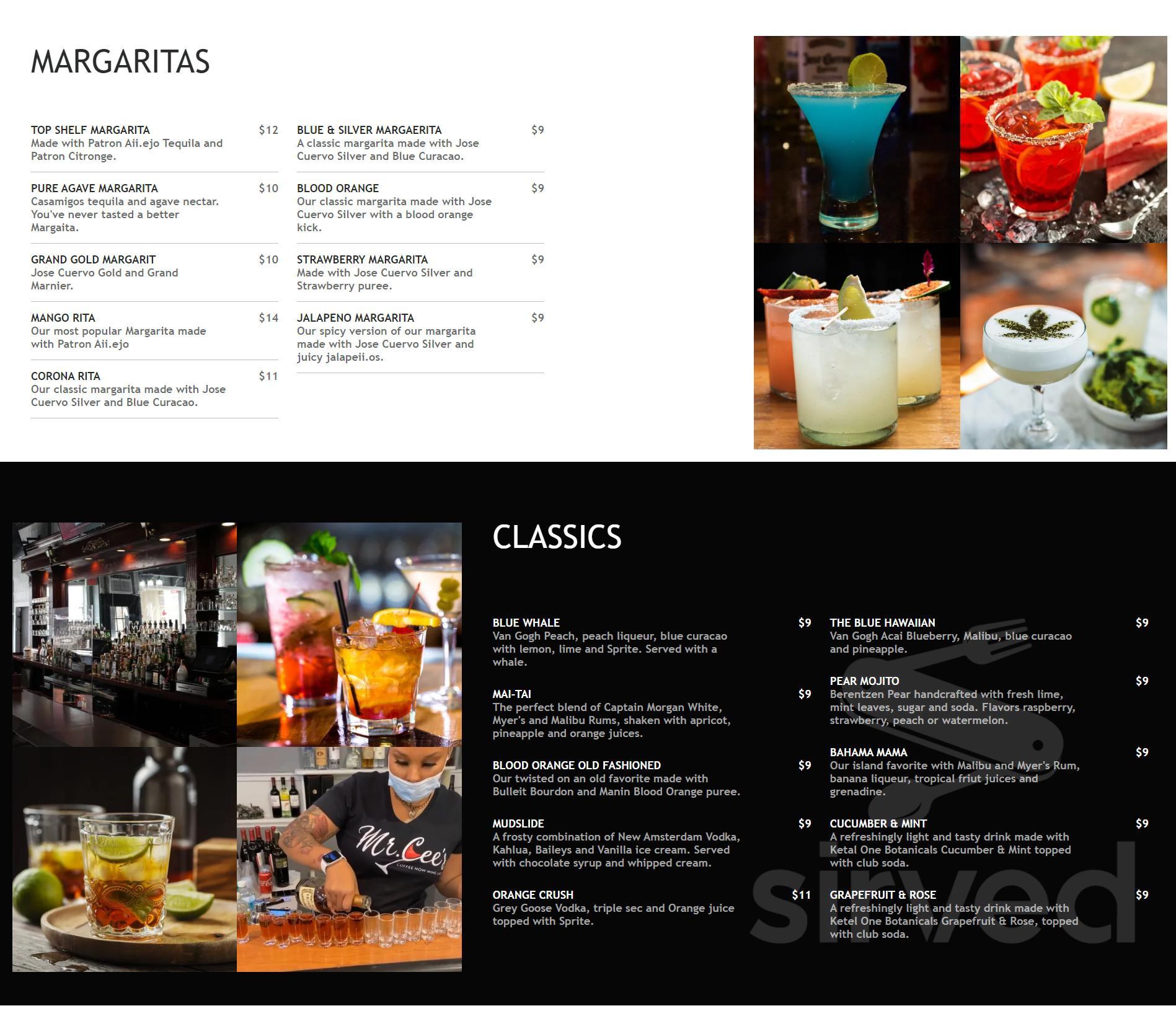 Mr.Cee's menu in Bayonne, New Jersey, USA