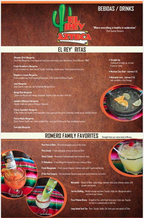 El Rey Azteca Mexican Restaurant menu in Wilkes-Barre Township ...