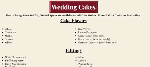 Bon Ton Bakery Menu - Jefferson, Wisconsin | Sirved