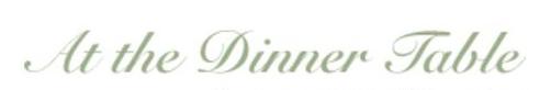 At the Dinner Table ~ A Personal Chef Service Logo in Cardiff, California