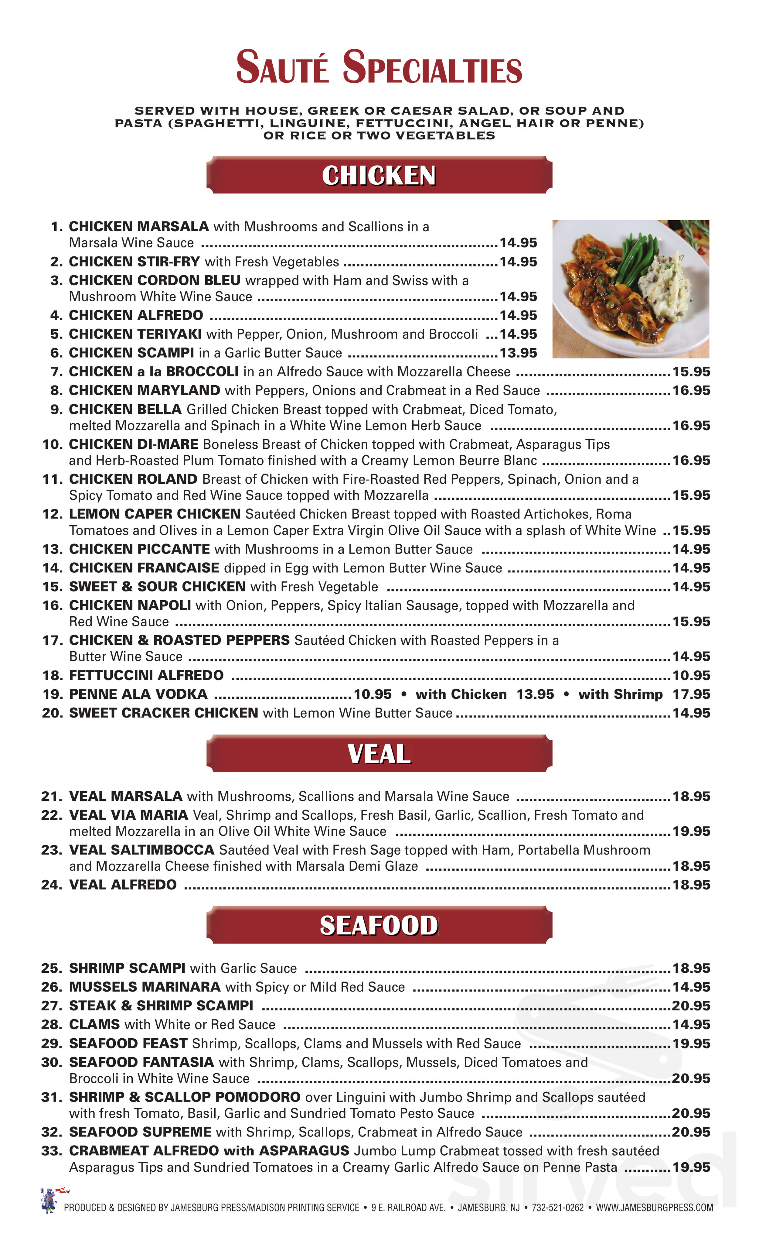 Swedesboro Diner menu in Swedesboro, New Jersey, USA