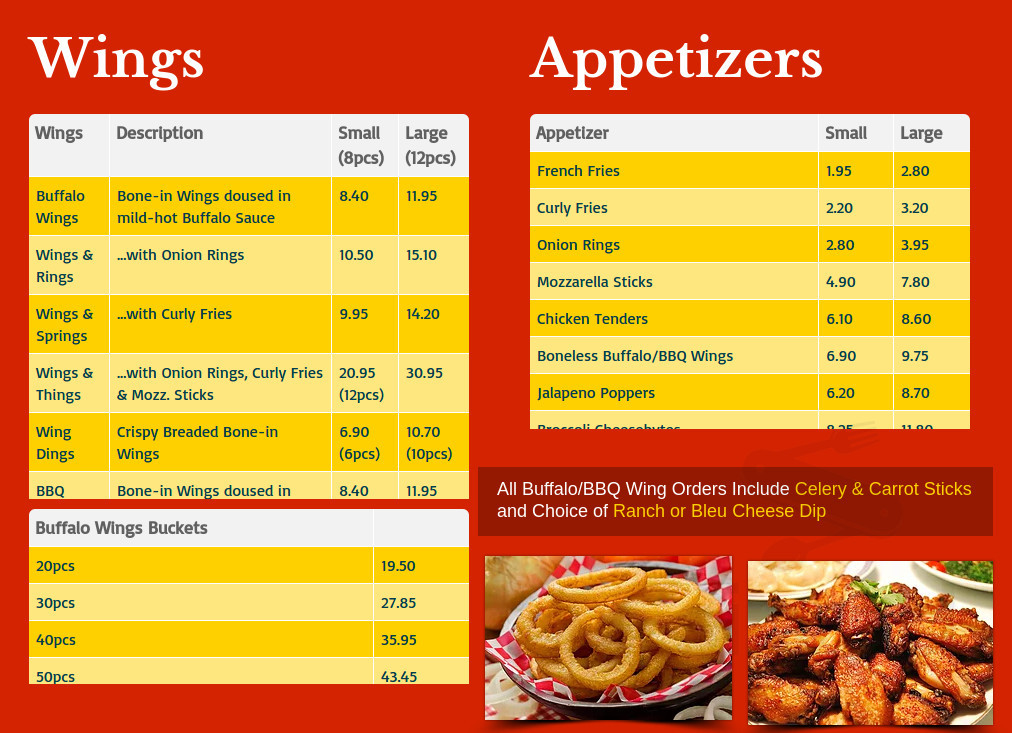 Holden Pizza menu in Holden, Massachusetts, USA