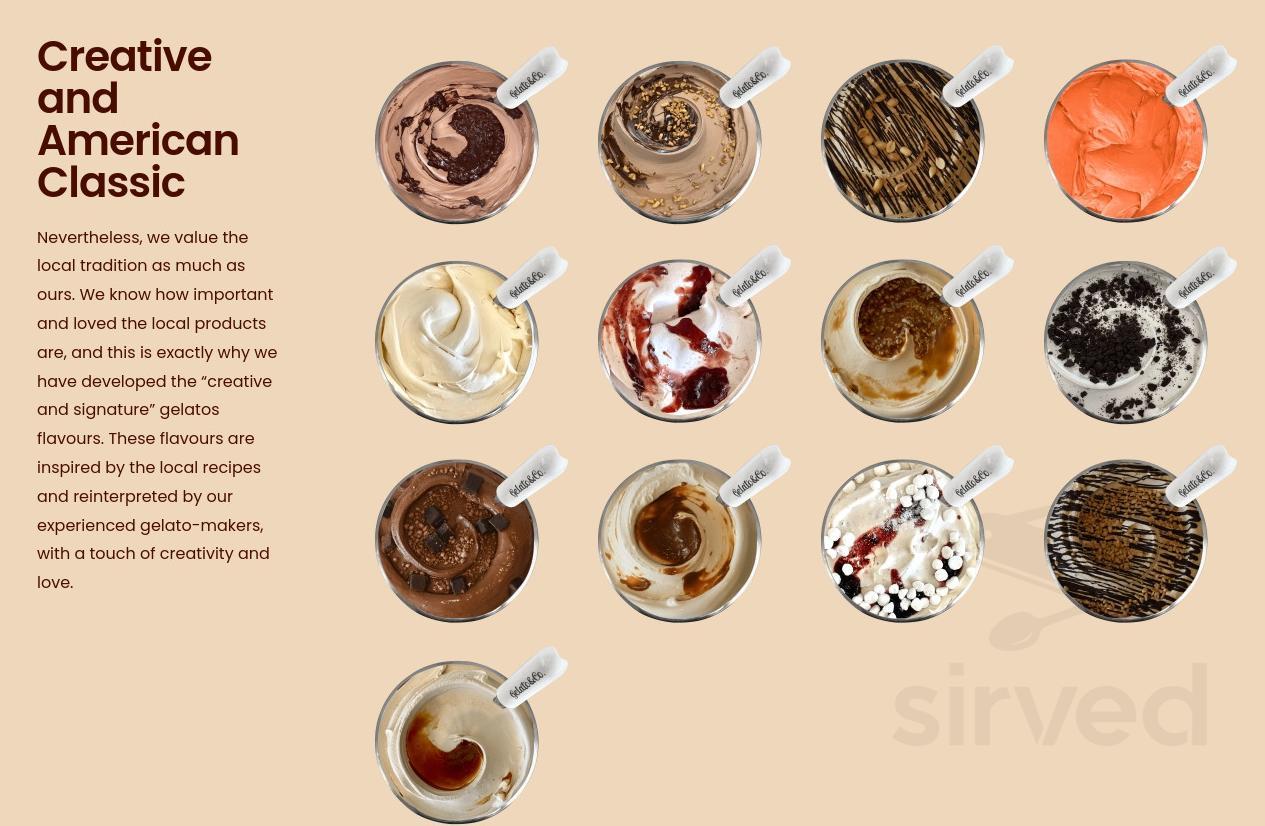 Gelato & Co. Cremeria Italiana menu in Highlands Ranch, Colorado, USA