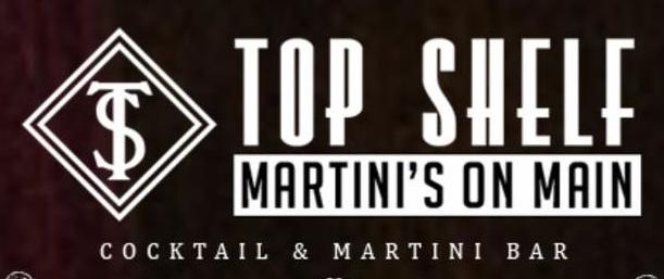 Top Shelf Martini's on Main Logo in Vancouver, Washington