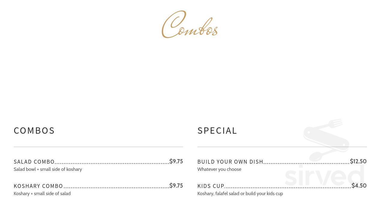 Koshary by MISTEKA menu in Clarksville, Maryland