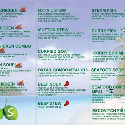 Simmer Jamaican Restaurant, LLC menu in Utica, New York, USA