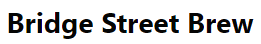 Bridge Street Brew Logo in Chippewa Falls, Wisconsin