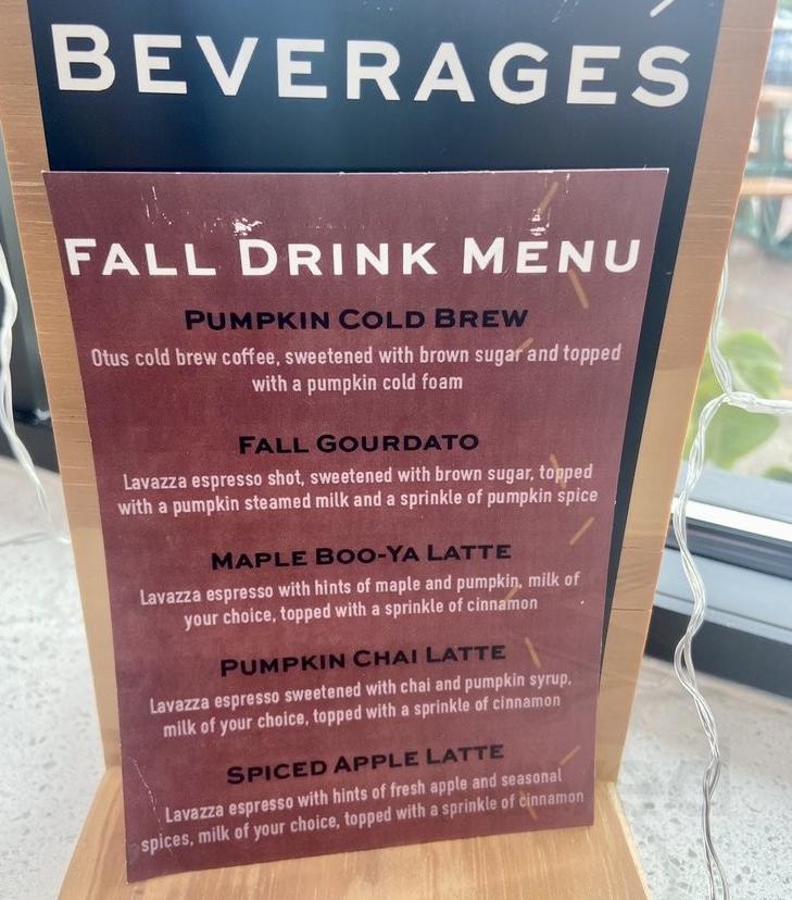 DG Doughnuts menu in Ocoee, Florida, USA