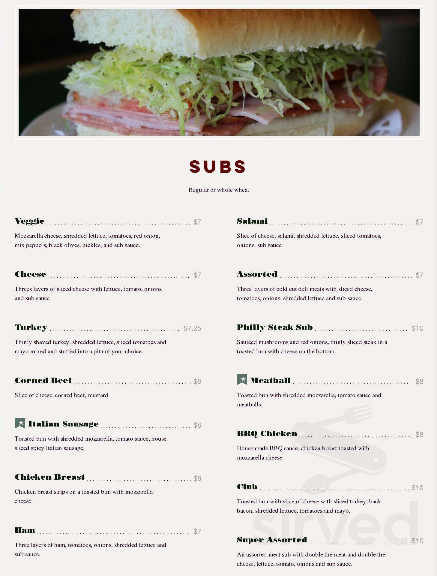 Menu - North Bay ON's Greco's Pizza | Sirved