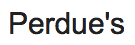 Perdue's Grill Logo in Tremont, Illinois