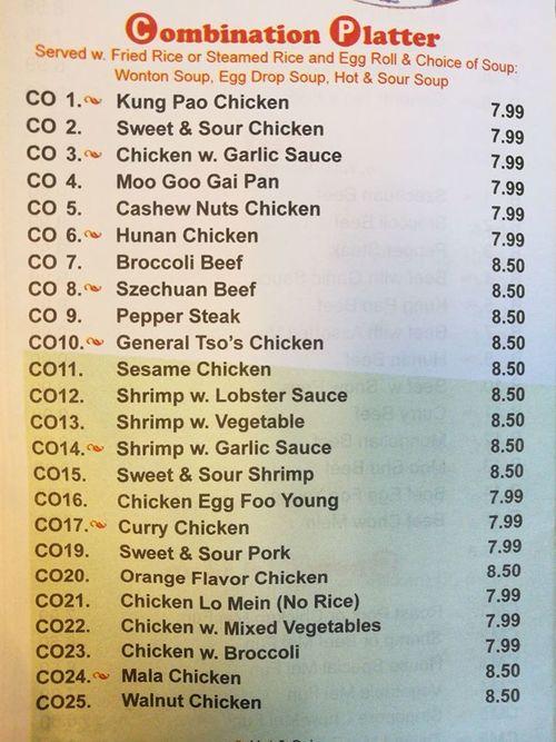 China House Chinese Restaurant menu in Mt Pleasant, Pennsylvania, USA