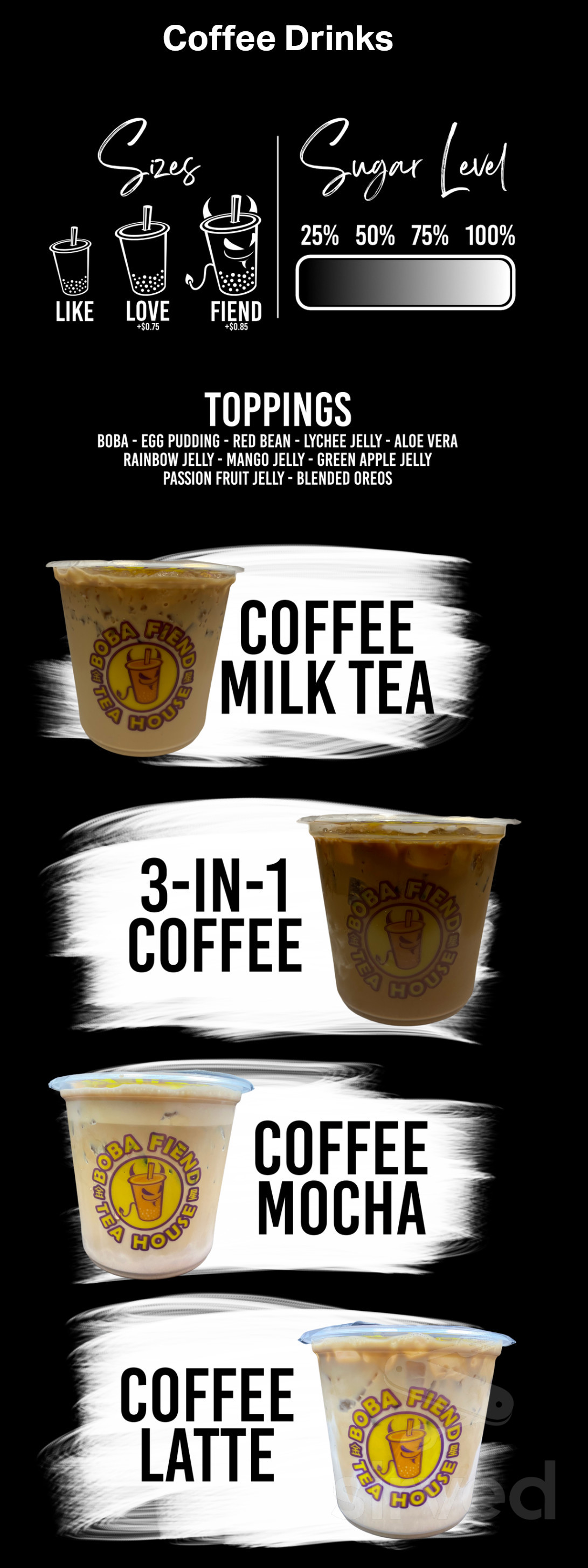 Boba Fiend Tea House menus in Rancho Cucamonga, California, United States