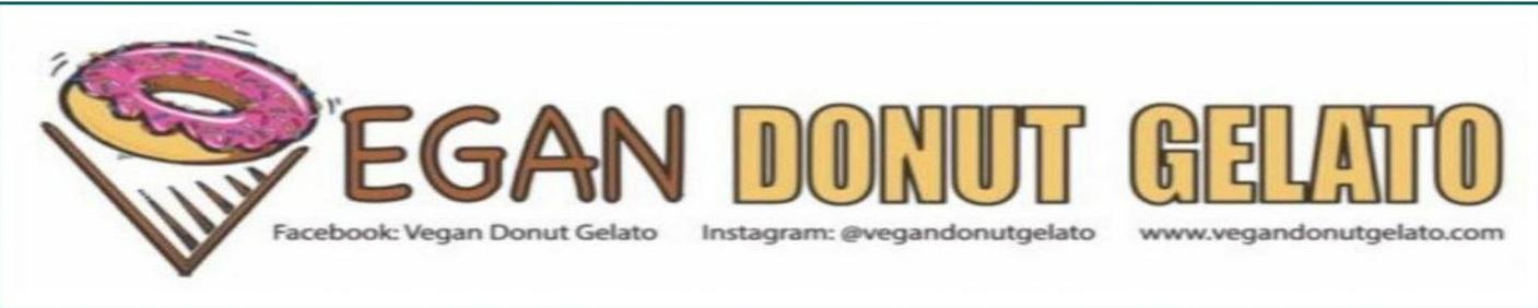 Vegan Donut Gelato Logo in Oakland, California