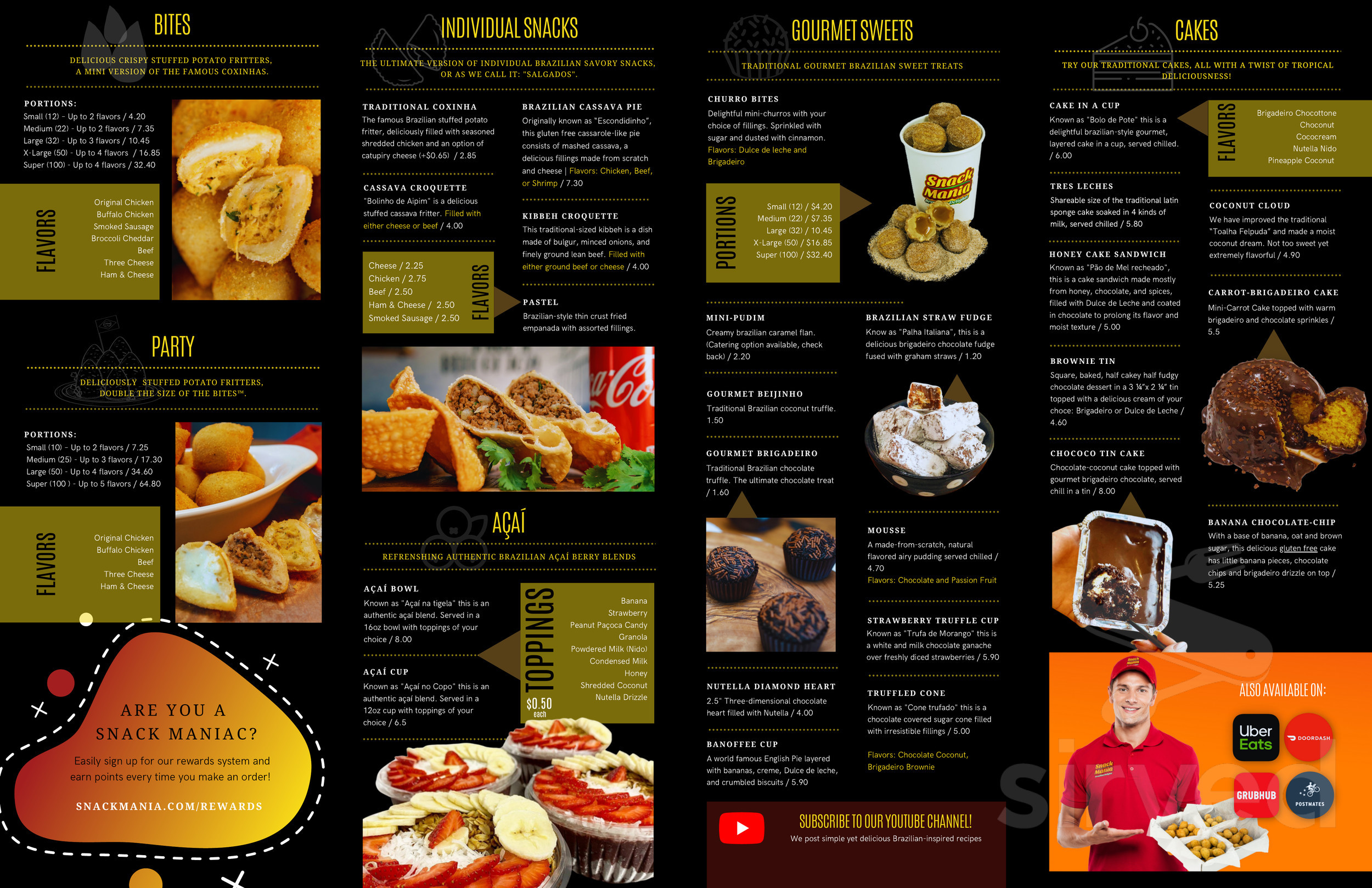 Order SNACK MANIA BRAZILIAN DELIGHTS - Newark, NJ Menu Delivery