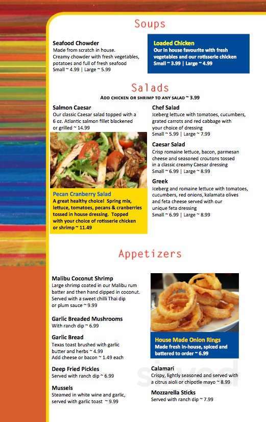 Jack's Family Restaurant Peterborough menus in Peterborough, Ontario, Canada