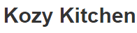 Kozy Kitchen Logo in San Angelo, Texas