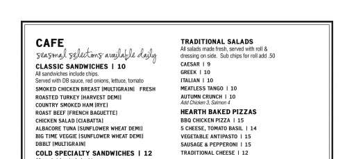 Menu for The Daily Bread Bakery & Cafe in St. Louis, MO | Sirved