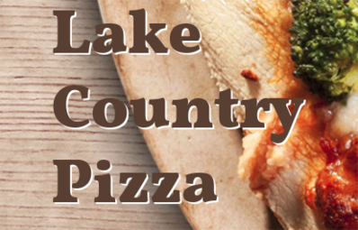 Lake Country Pizza Logo in Turtle Lake, Wisconsin