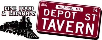 Depot Street Tavern Logo in Milford, Massachusetts