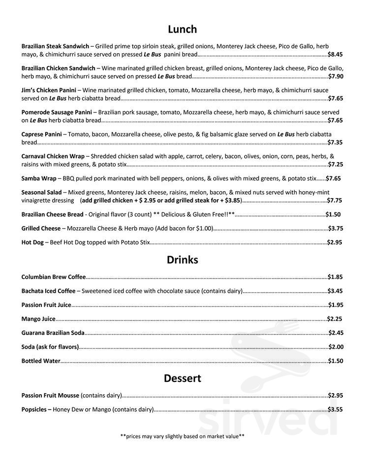 All Aboard Cafe Bryn Athyn, PA menu in Bryn Athyn, Pennsylvania, USA