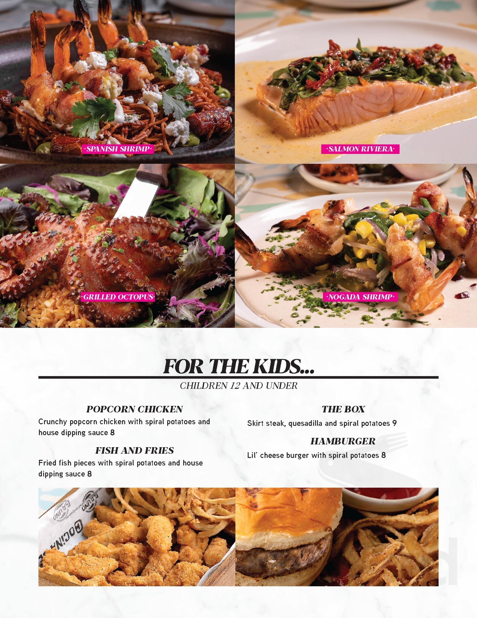 LA UNO COCINA DE MAR menu in McAllen, Texas, USA