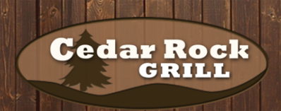 Cedar Rock Grill Logo in Rock Valley, Iowa