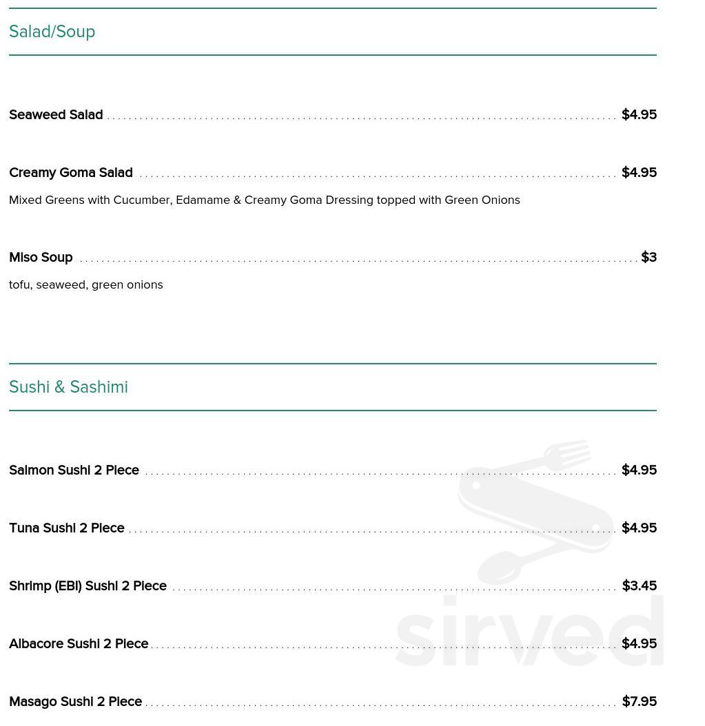 Rhythm N Thyme Restaurants menu in Newport Beach, California, USA