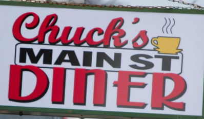 Chuck's Main St. Diner Logo in Luzerne, Pennsylvania