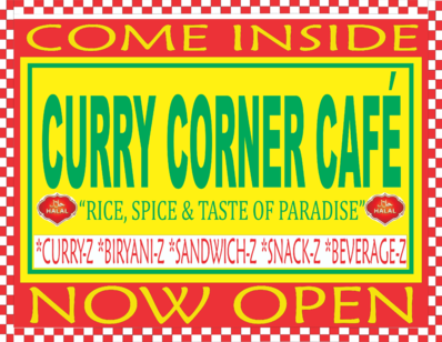 Curry Corner Cafe Logo in Salt Lake City, Utah