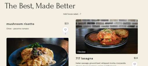 Menu for 717 South in Tampa, FL | Sirved