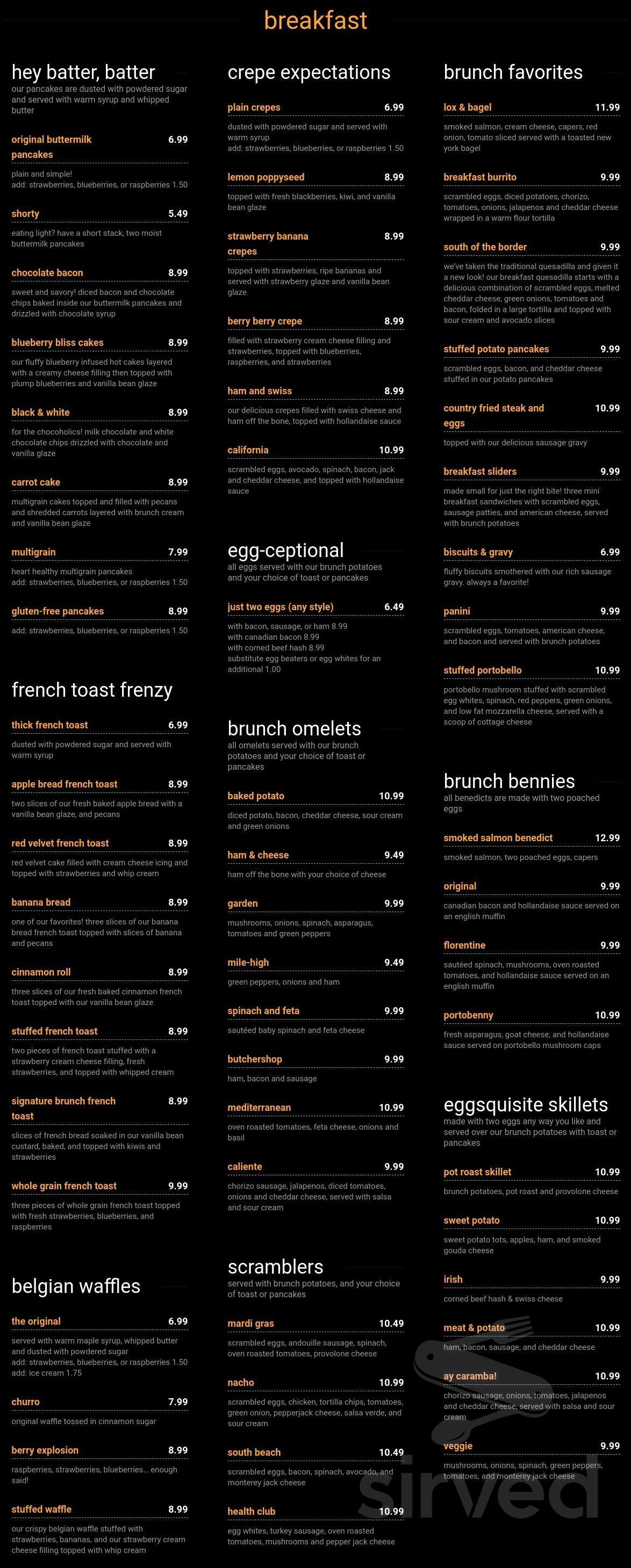 Menu For Brunch Cafe Niles In Niles Illinois United States menu-for-brunch-cafe-niles-in-niles-illinois-united-states