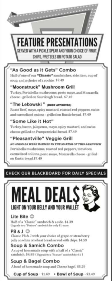 Cafe 212 menu in Tupelo, Mississippi, USA