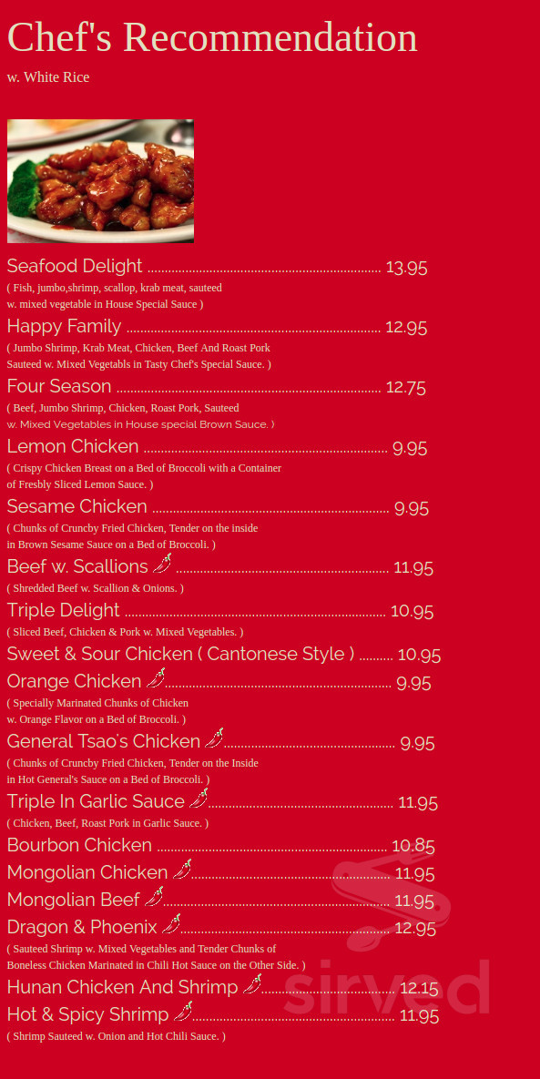 Gars Menu Menu - Miami FL's Gar Sing Chinese Restaurant | Sirved