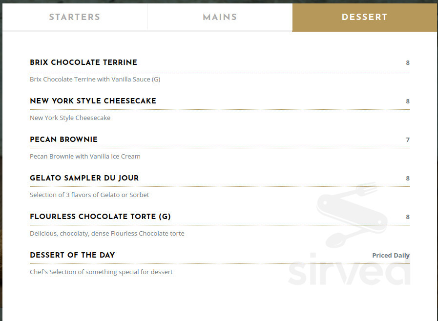 Brix 33 Fine Wines and Bistro Menu - New Port Richey, Florida | Sirved