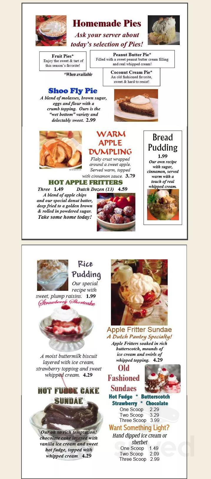 Dutch Pantry Family Restaurant menus in DuBois, Pennsylvania, United States