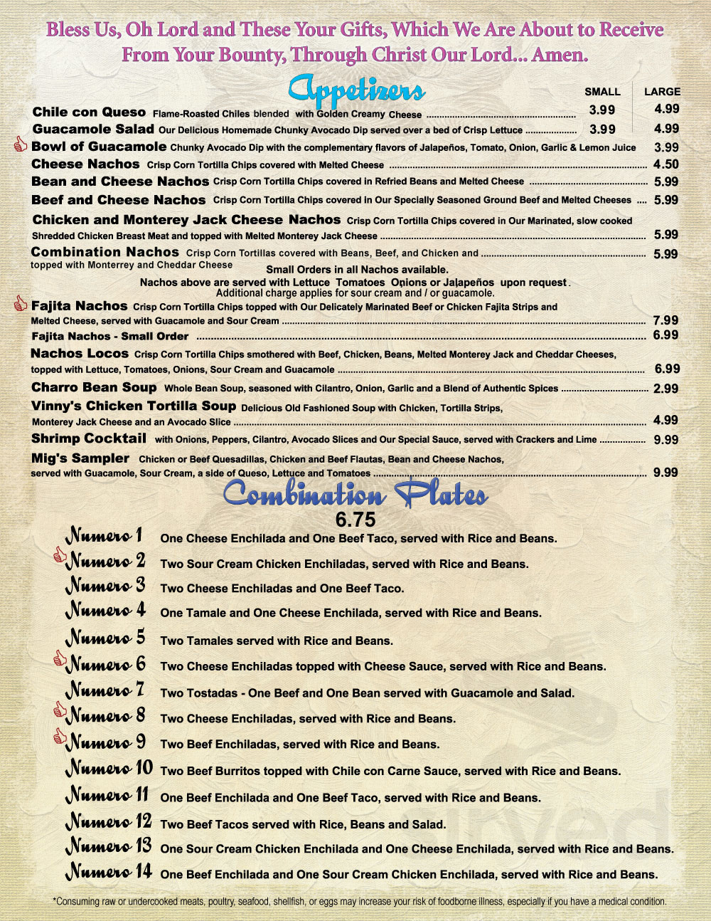 Miguelito's Mexican Restaurant menus in Krum, Texas, United States