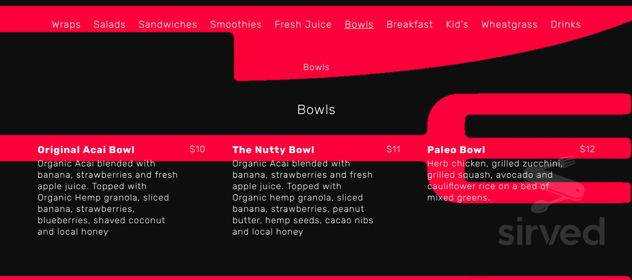 Don Miguel Juicery + Rustic Kitchen menu in Hendersonville, Tennessee, USA