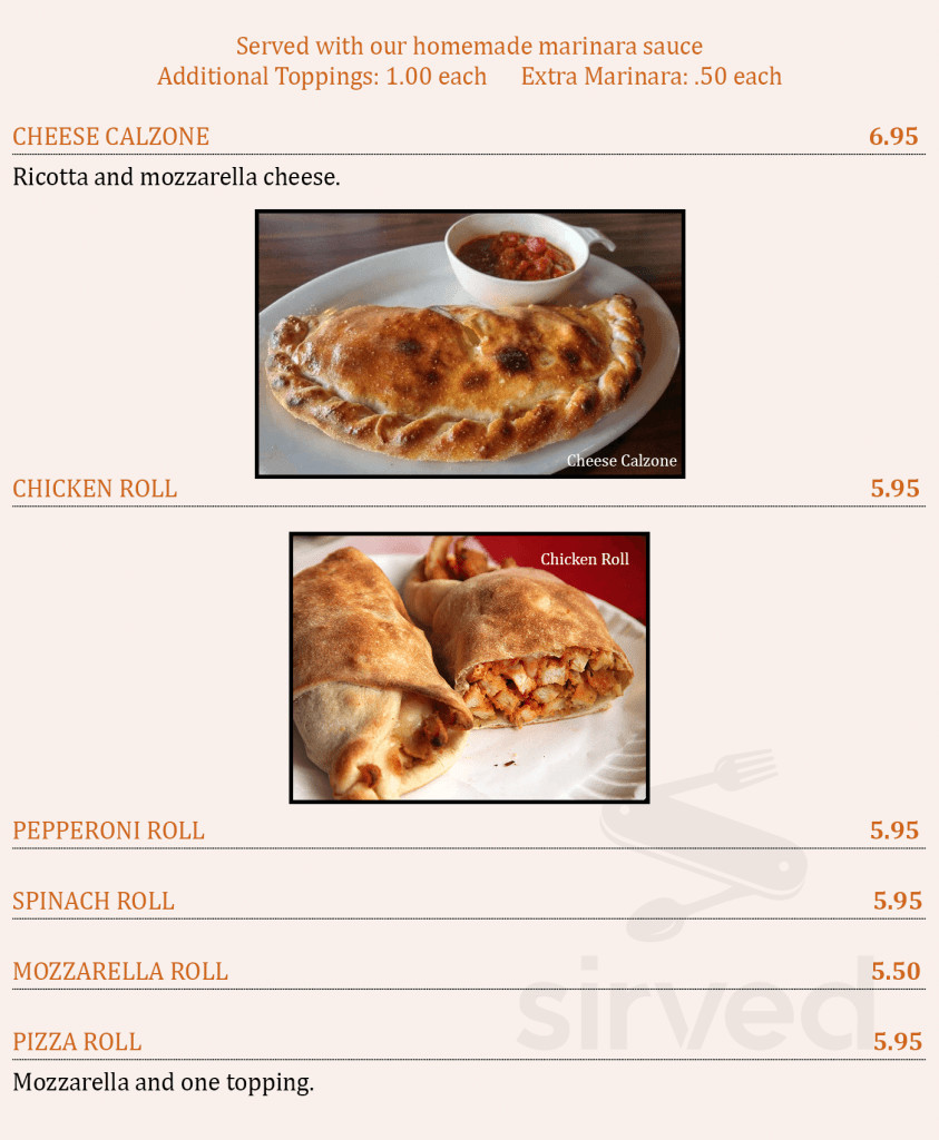 Portofino Pizza & Pasta menu in Wappingers Falls, New York