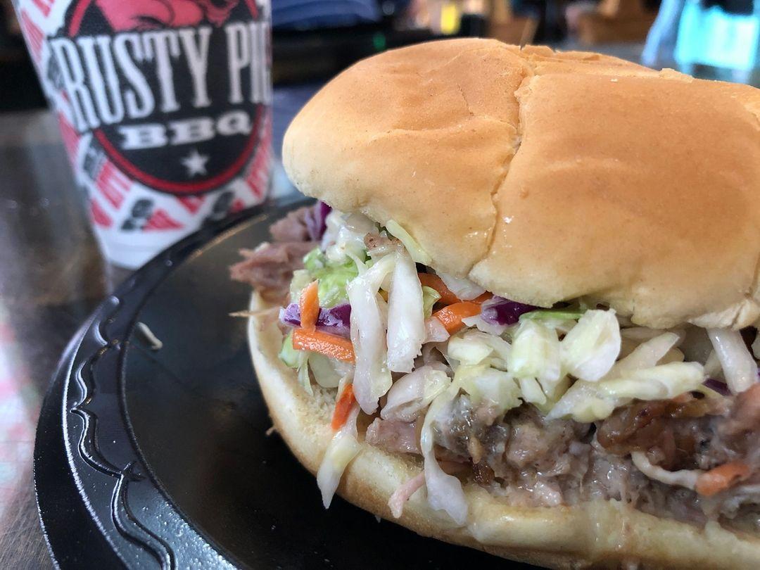 The Rusty Pig BBQ menu in Glennville, USA