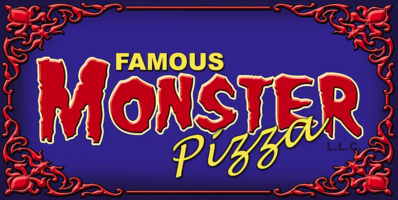 Famous Monster Pizza Logo in Decatur, Indiana