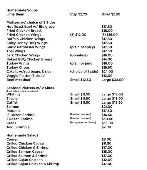 SOULFUL D'LITES menu in Philadelphia, Pennsylvania, USA