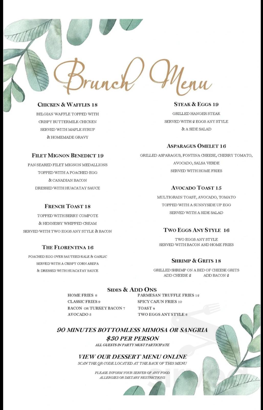 Lowkey Garden Lounge menu in Queens, New York, USA