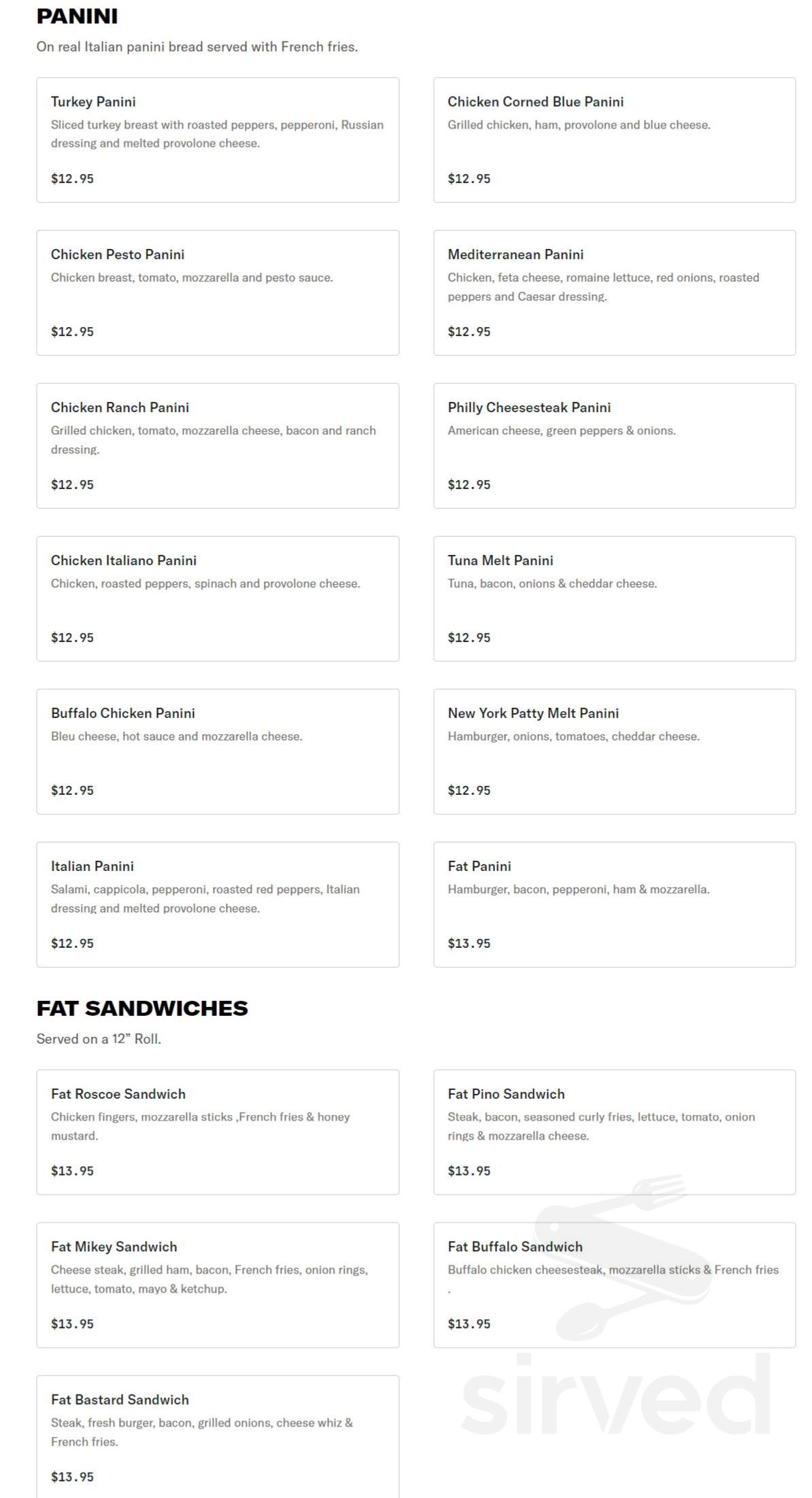 Diamond Pizza menu in Philadelphia, Pennsylvania, USA