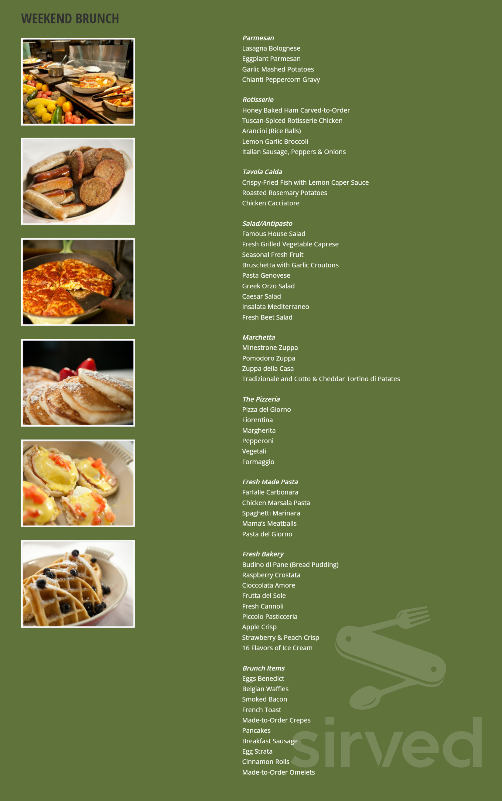 Cinzetti's Italian Market menu in Overland Park, Kansas, USA